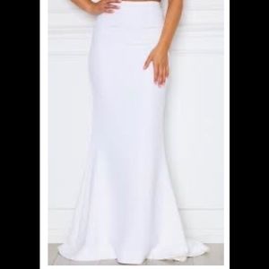 Bridal separate maxi skirt